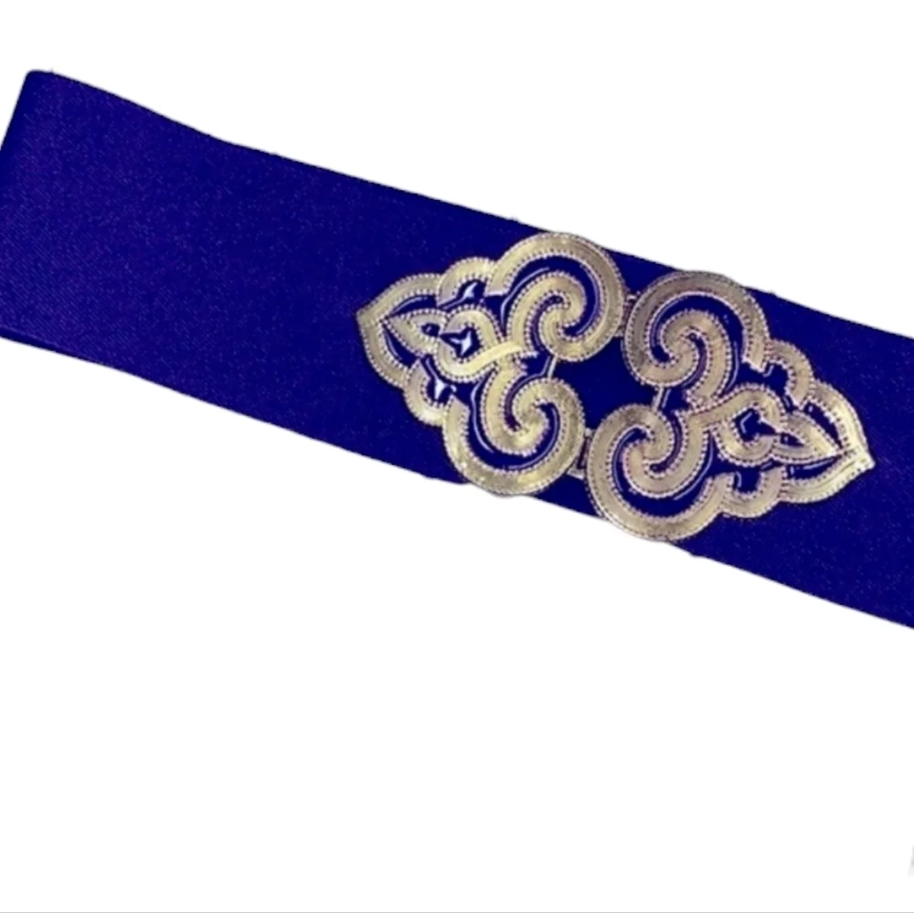 Vintage purple stretch belt